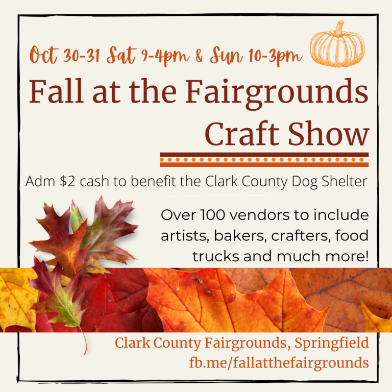 Fall at the Fairgrounds Craft Show Clark County Fair